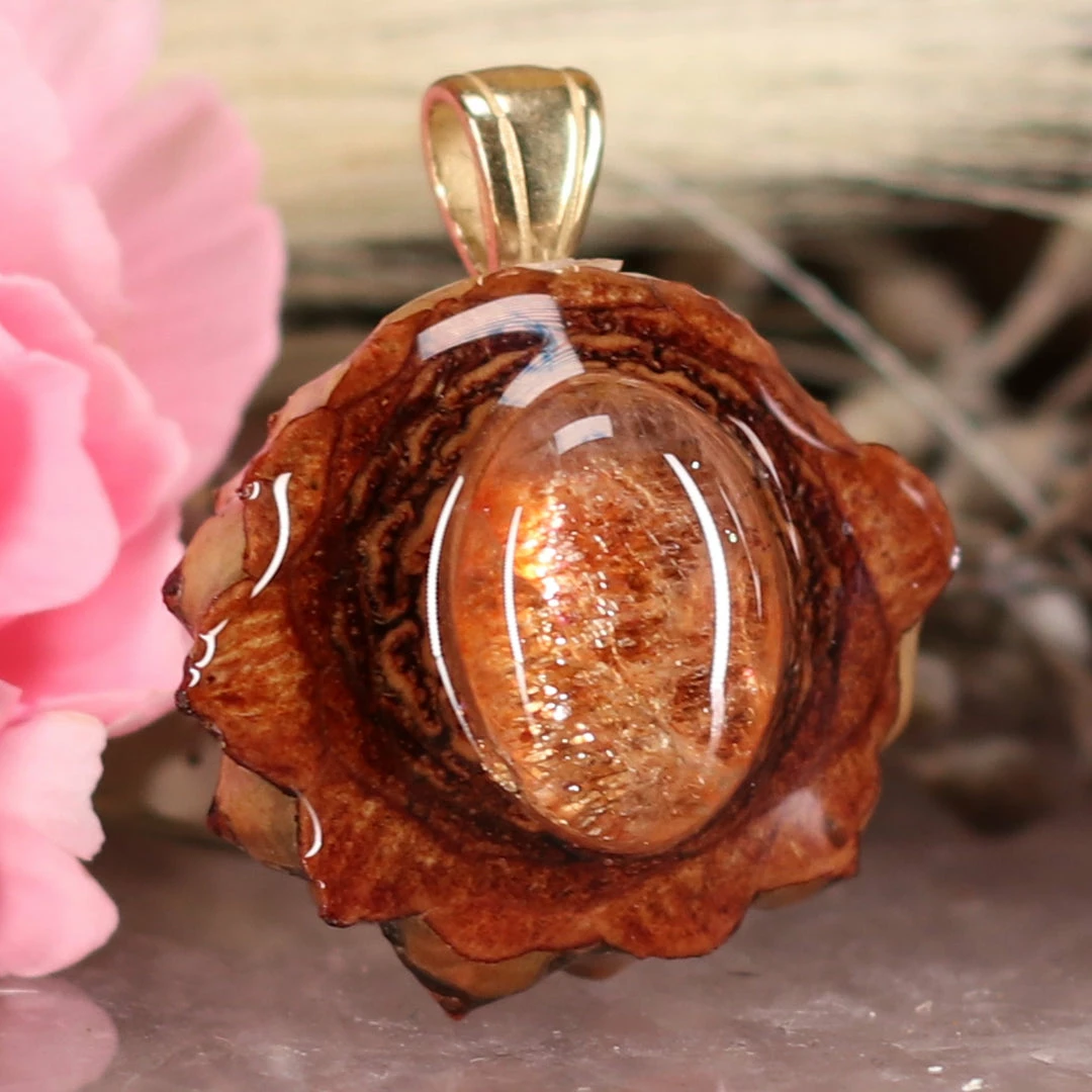 TEP Red Sunstone Pendants 5 TEP Red Sunstone Pendants