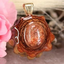 TEP Red Sunstone Pendants