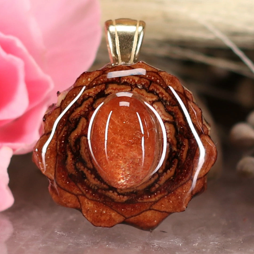TEP Pendants Red Sunstone 3 TEP Pendants Red Sunstone