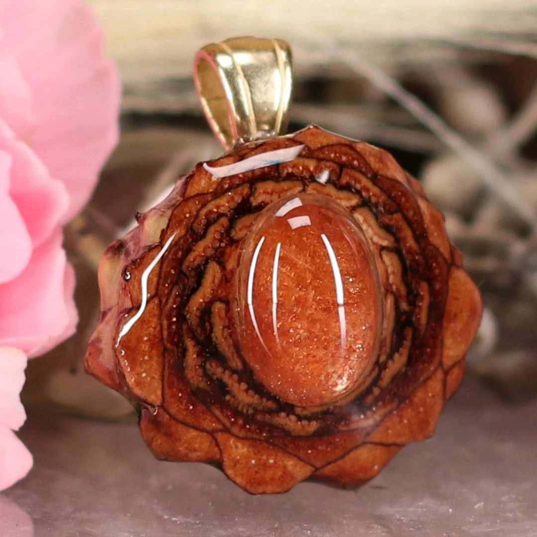 TEP Pendants Red Sunstone 5 TEP Pendants Red Sunstone