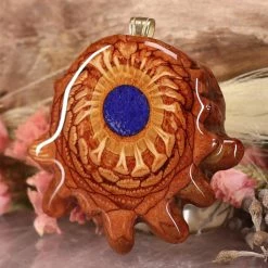 TEP Crushed Lapis (Glows) Pendants