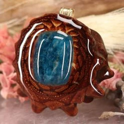 TEP Blue Apatite Pendants