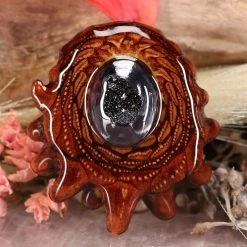 TEP Purple Druzy Quartz Pendants