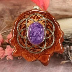 TEP Charoite With Gold Seed Of Life