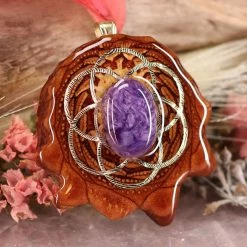 TEP Charoite With Gold Seed Of Life