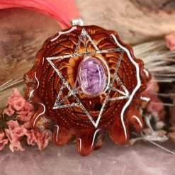 TEP Charoite With Silver Merkaba