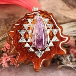 TEP Charoite With Silver Sri Yantra
