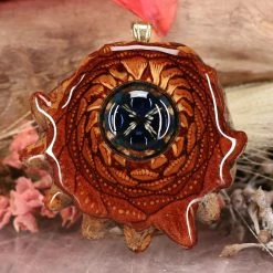 TEP Blue Phoenix Orchid Glass With Back Om