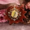 TEP Bumblebee Jasper With Gold Sri Yantra Pendants