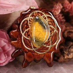TEP Bumblebee Jasper With Gold Seed Of Life 7 TEP Bumblebee Jasper With Gold Seed Of Life