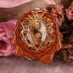 TEP Crazy Lace Agate With Gold 64 Star Tetrahedron