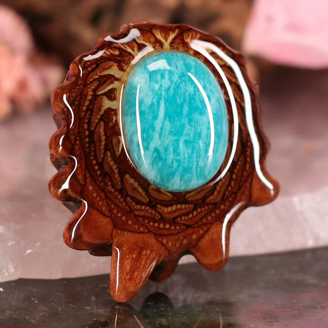 TEP Pendants Amazonite 5 TEP Pendants Amazonite