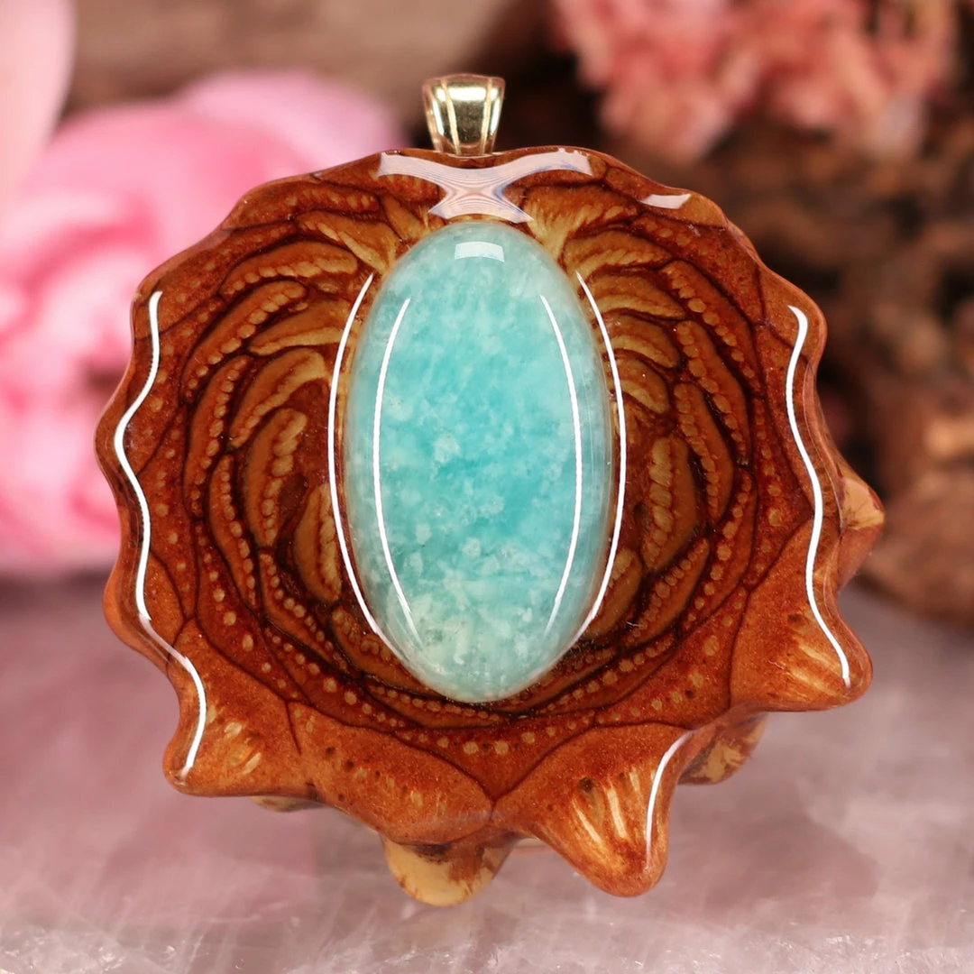 TEP Pendants Amazonite 3 TEP Pendants Amazonite