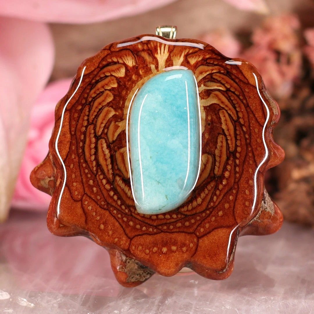 TEP Amazonite Pendants 3 TEP Amazonite Pendants