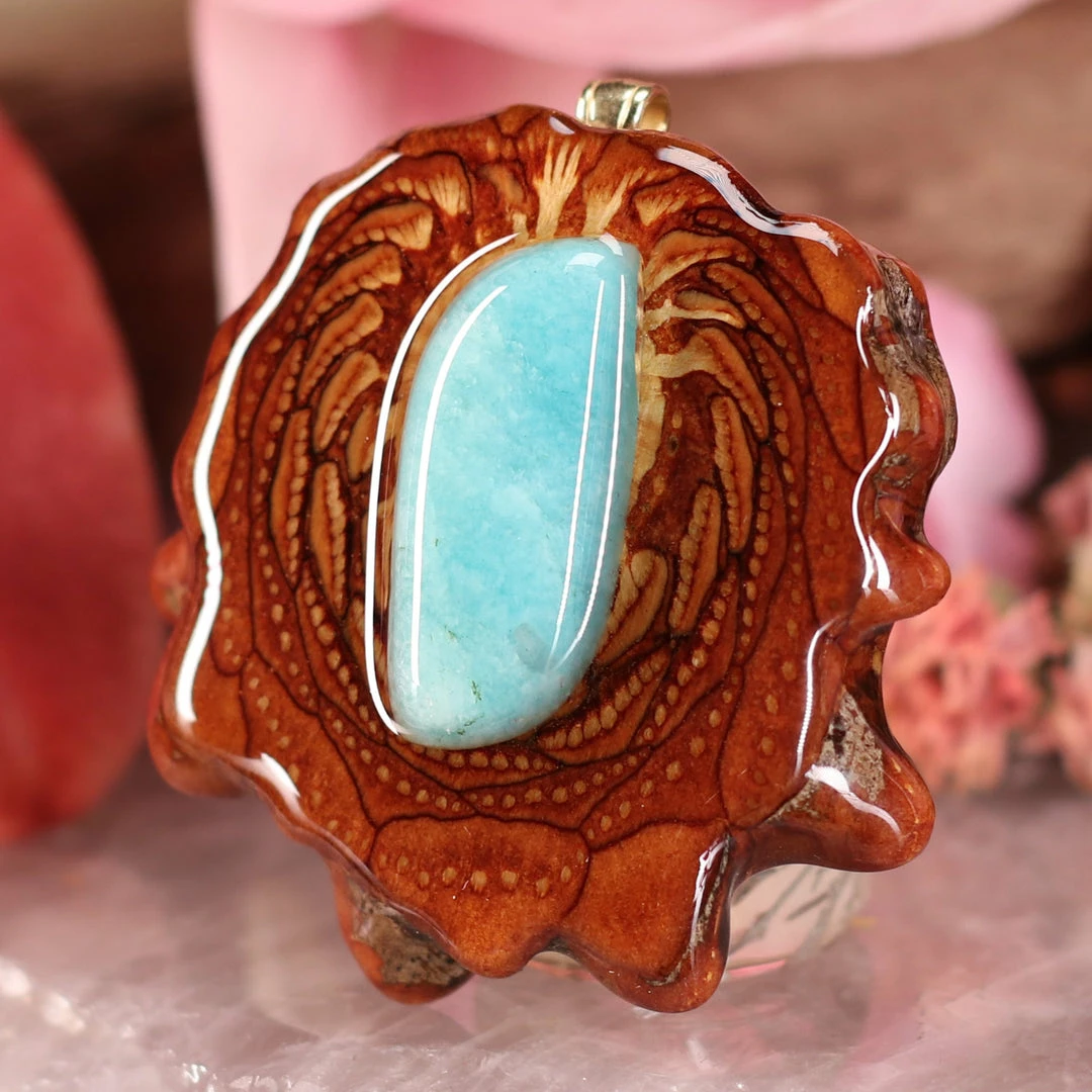 TEP Amazonite Pendants 4 TEP Amazonite Pendants