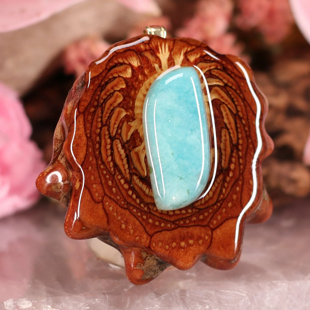 TEP Amazonite Pendants 5 TEP Amazonite Pendants