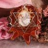 TEP Crazy Lace Agate With Silver Merkaba 2 TEP Crazy Lace Agate With Silver Merkaba