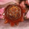TEP Natural With Gold Seed Of Life Pendants