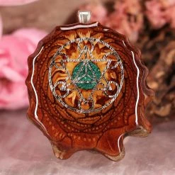 TEP Crushed Malachite (Glows) With Silver Cube Of Metatron