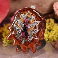 TEP Eudialyte With Silver 64 Star Tetrahedron 6 TEP Eudialyte With Silver 64 Star Tetrahedron