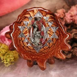 TEP Eudialyte With Silver Sri Yantra