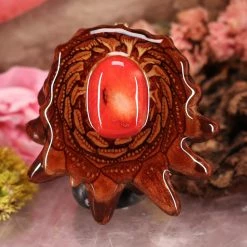 TEP Red Coral Pendants