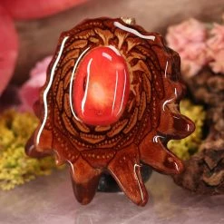 TEP Red Coral Pendants