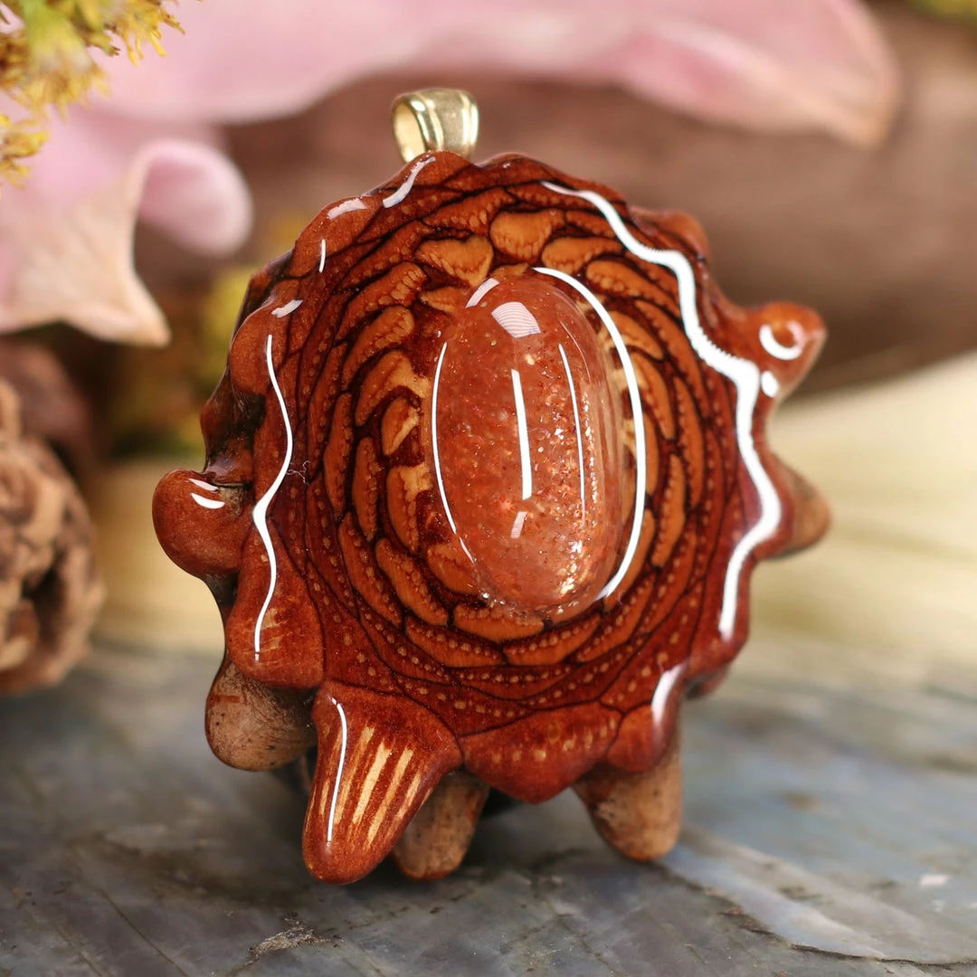 TEP Red Sunstone Pendants 5 TEP Red Sunstone Pendants