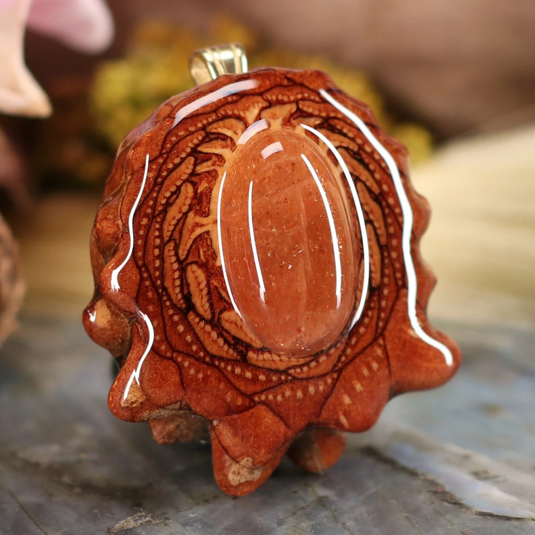 TEP Red Sunstone Pendants 5 TEP Red Sunstone Pendants