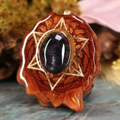 TEP Iolite Sunstone With Gold Merkaba