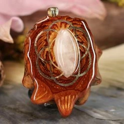 TEP Moonstone With Gold Seed Of Life