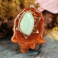 TEP Variscite With Gold Merkaba