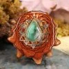 TEP Variscite With Gold 64 Star Tetrahedron