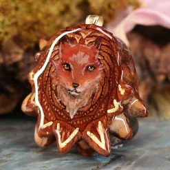 TEP Painted Fox Pendants