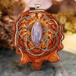 TEP Pendants Tanzanite With Gold Seed Of Life