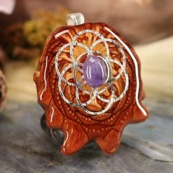 TEP Pendants Tanzanite With Silver Seed Of Life 7 TEP Pendants Tanzanite With Silver Seed Of Life