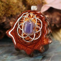 TEP Tanzanite With Silver Seed Of Life Pendants