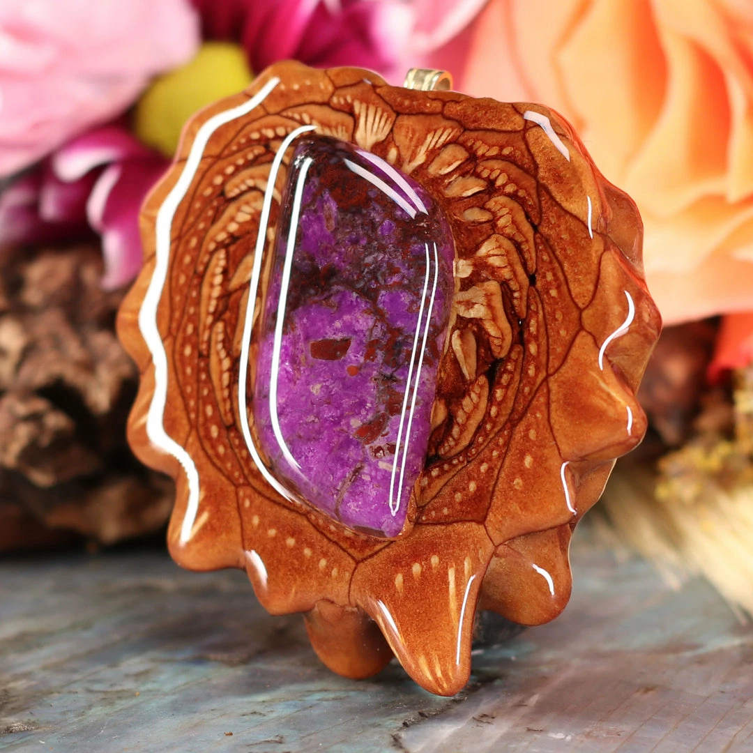 TEP Sugilite Pendants 4 TEP Sugilite Pendants