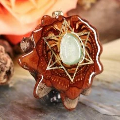 TEP Watermelon Tourmaline With Gold Merkaba Pendants