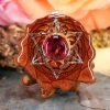 TEP Watermelon Tourmaline With Silver Merkaba