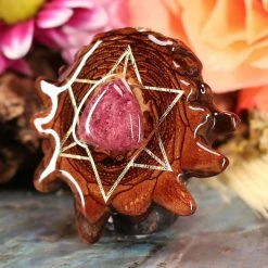TEP Pink Tourmaline With Gold Merkaba