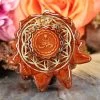 TEP Desert Dwellers Meditating Lotus With Gold Flower Of Life And Back Om