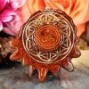 TEP Desert Dwellers Meditating Lotus With Gold Flower Of Life And Back Om Pendants