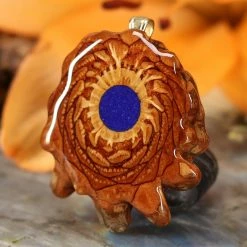 TEP Pendants Crushed Lapis (Glows)