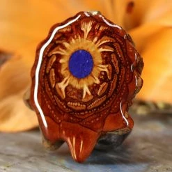 TEP Crushed Lapis (Glows) Pendants