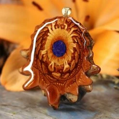 TEP Pendants Crushed Lapis (Glows)