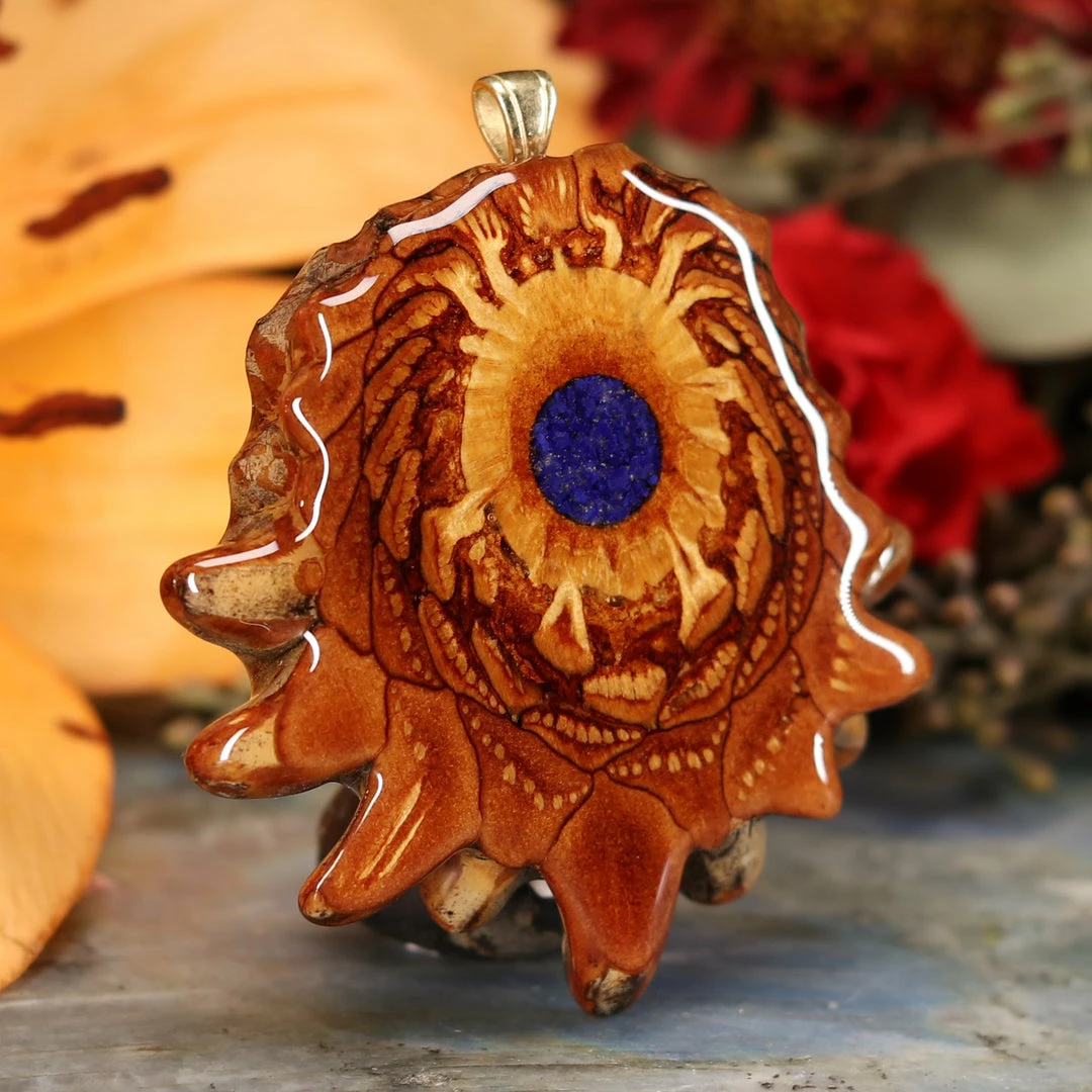 TEP Pendants Crushed Lapis (Glows) 5 TEP Pendants Crushed Lapis (Glows)