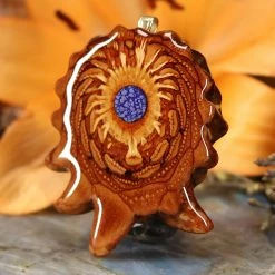 TEP Pendants Crushed Lapis (Glows)