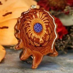 TEP Pendants Crushed Lapis (Glows)