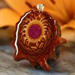 TEP Crushed Sugilite (Glows) Pendants